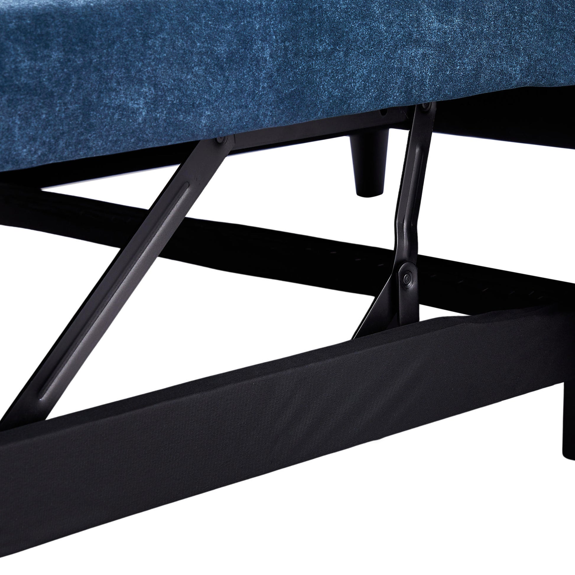 55.1" Pull Out Sleep Sofa Bed Loveseats Sofa Couch With Adjsutable Backrest, Storage Pockets, 2 Soft Pillows, Usb Ports For Living Room, Bedroom, Apartment, Office, Blue Old Sku Wf307821Aac Blue Foam Microfiber