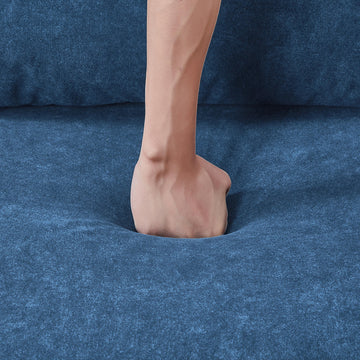 55.1" Pull Out Sleep Sofa Bed Loveseats Sofa Couch With Adjsutable Backrest, Storage Pockets, 2 Soft Pillows, Usb Ports For Living Room, Bedroom, Apartment, Office, Blue Old Sku Wf307821Aac Blue Foam Microfiber