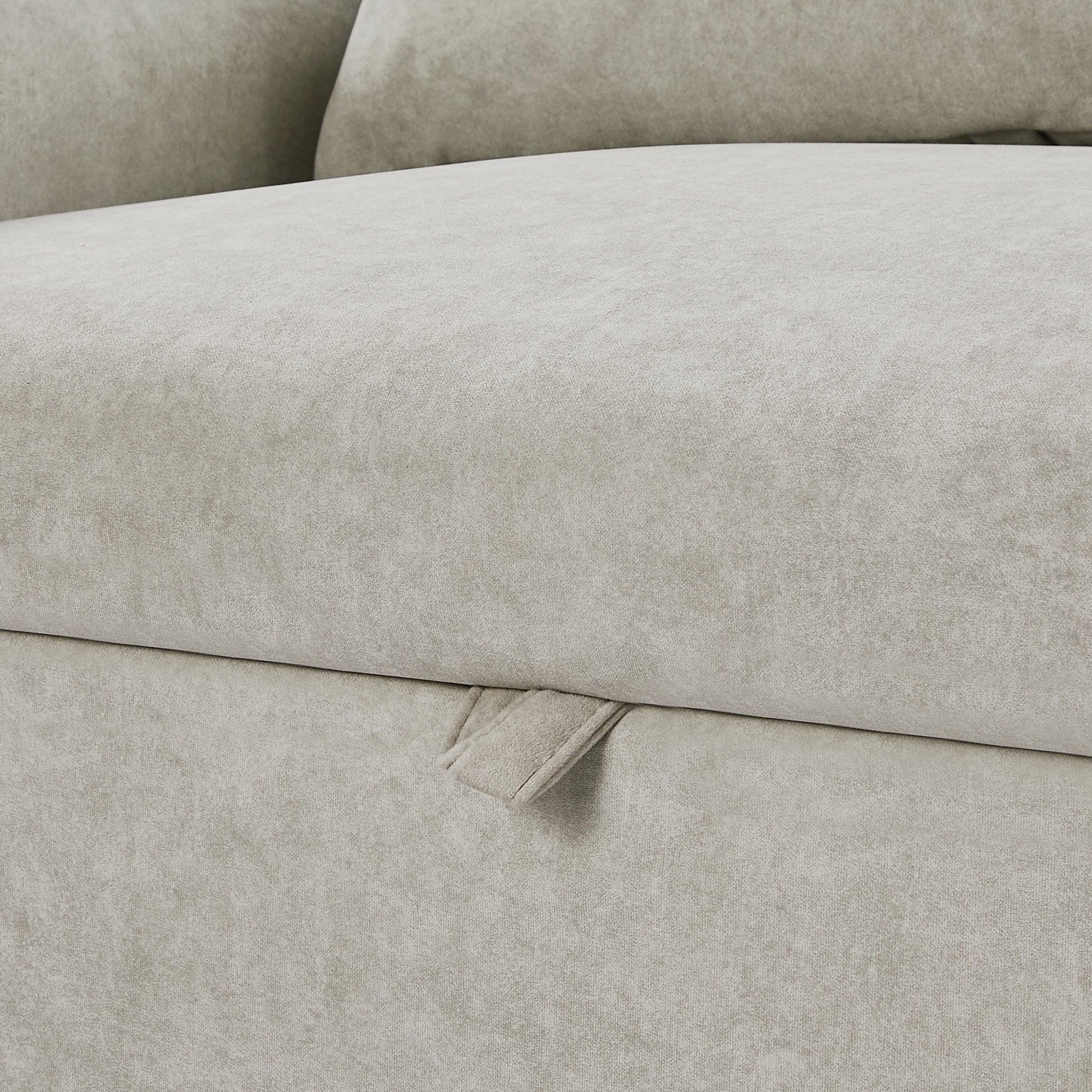 55.1" Pull Out Sleep Sofa Bed Loveseats Sofa Couch With Adjsutable Backrest, Storage Pockets, 2 Soft Pillows, Usb Ports For Living Room, Bedroom, Apartment, Office, Beige Old Sku: Wf315689Aaa Beige Foam Microfiber 2 Seat