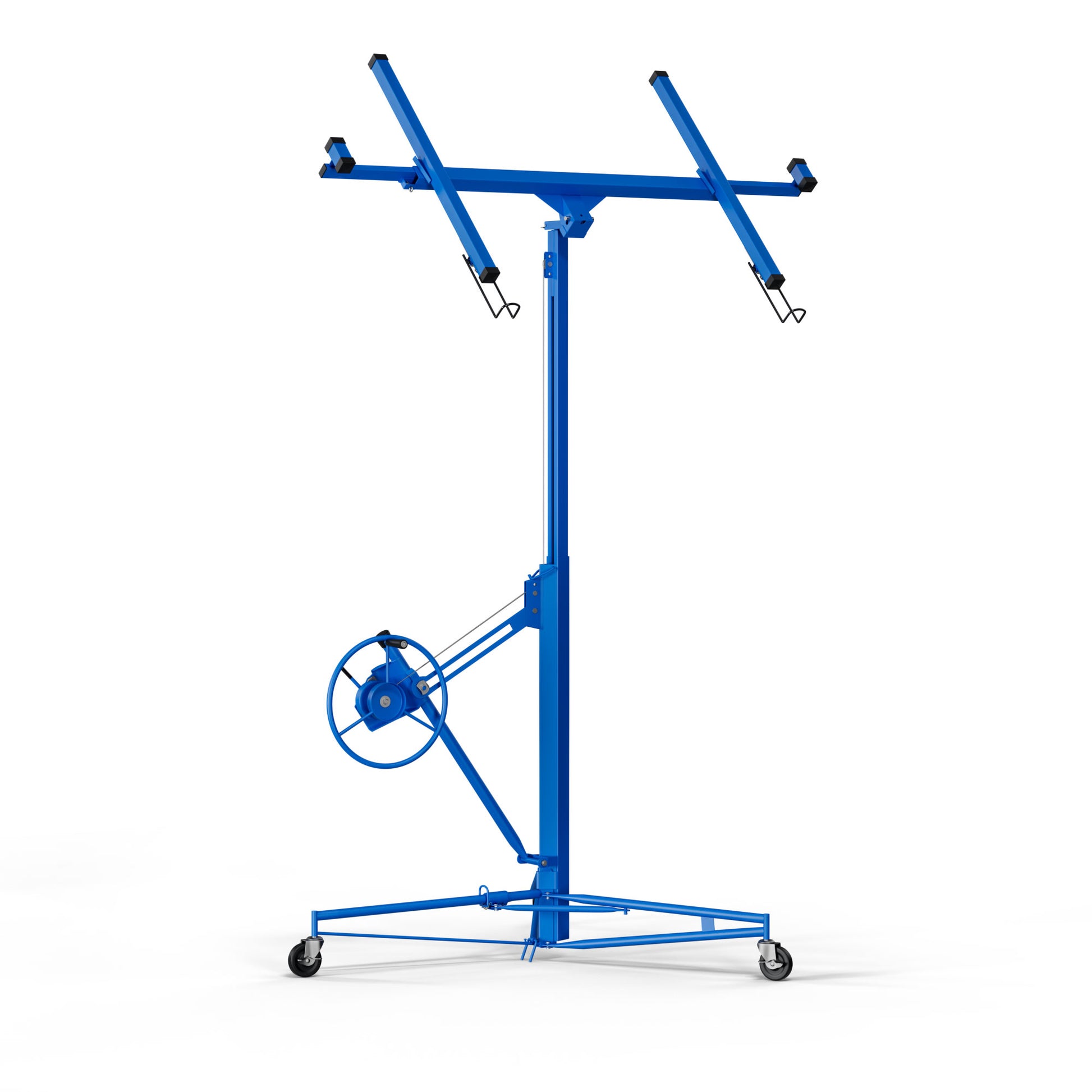 16Ft Lift Drywall Panel Hoist Jack For Ceiling Blue Blue Iron Plastic