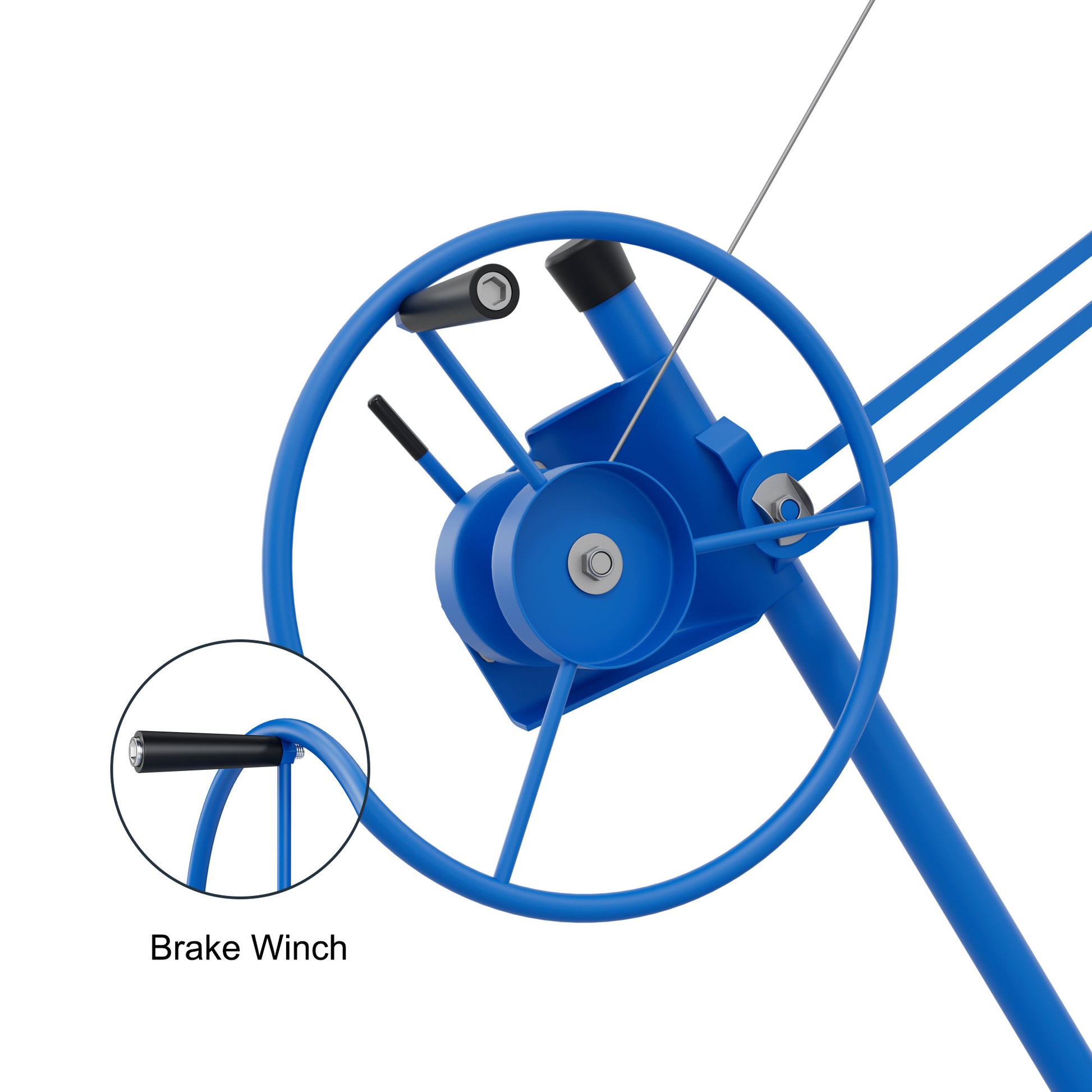 16Ft Lift Drywall Panel Hoist Jack For Ceiling Blue Blue Iron Plastic