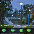 Solar Street Lamp Cap Black Pc Aluminium