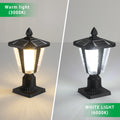 Solar Column Headlights With Dimmable Led1Pack Black Pc Aluminium