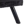 Convertible Sofa Bed Loveseat Futon Bedadjustable Lounge Couch With Metal Legs,Futon Sets For Compact Living Space Chenille Black Upholstered