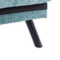 Convertible Sofa Bed Loveseat Futon Bedadjustable Lounge Couch With Metal Legs,Futon Sets For Compact Living Space Chenille Mint Green Mint Green Upholstered