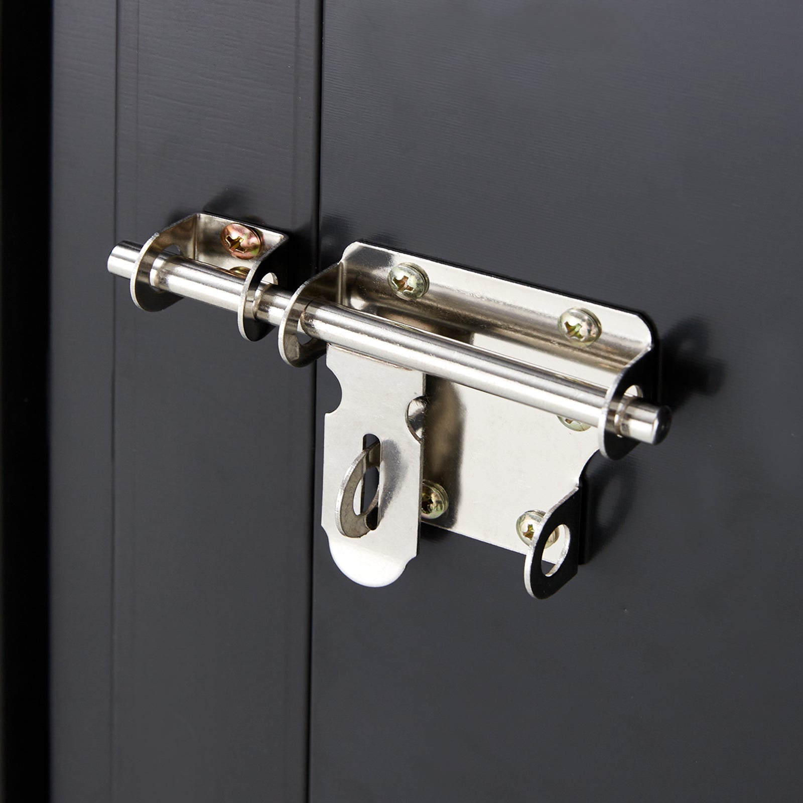 Outdoor Storage Shed, 3 X 3 Ft Metal Steel Garden Shed With Single Lockable Door, Small Shed Outdoor Steel Utility Tool Shed For Backyard Patio Garden Lawn Dark Gray Steel