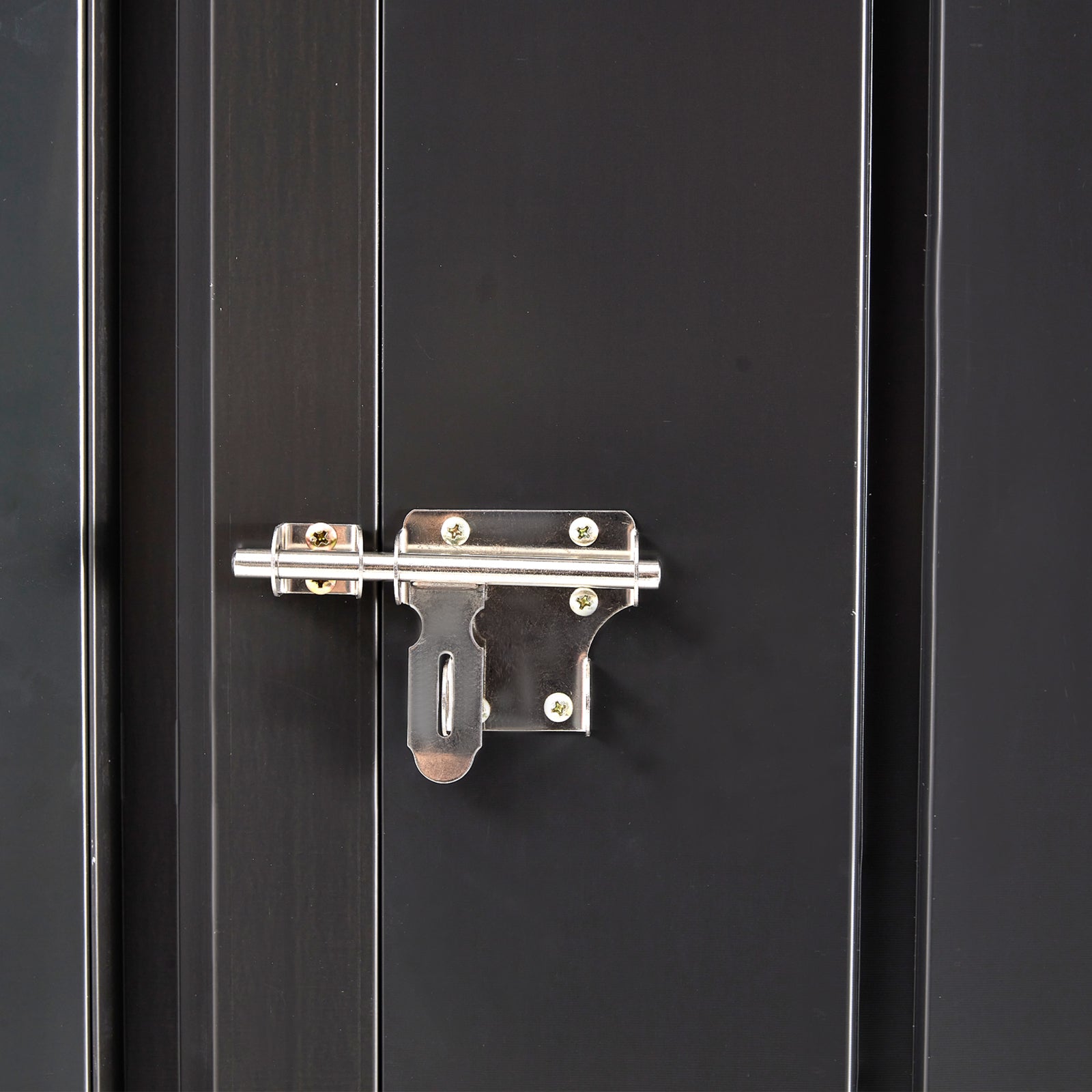 Outdoor Storage Shed, 3 X 3 Ft Metal Steel Garden Shed With Single Lockable Door, Small Shed Outdoor Steel Utility Tool Shed For Backyard Patio Garden Lawn Dark Gray Steel