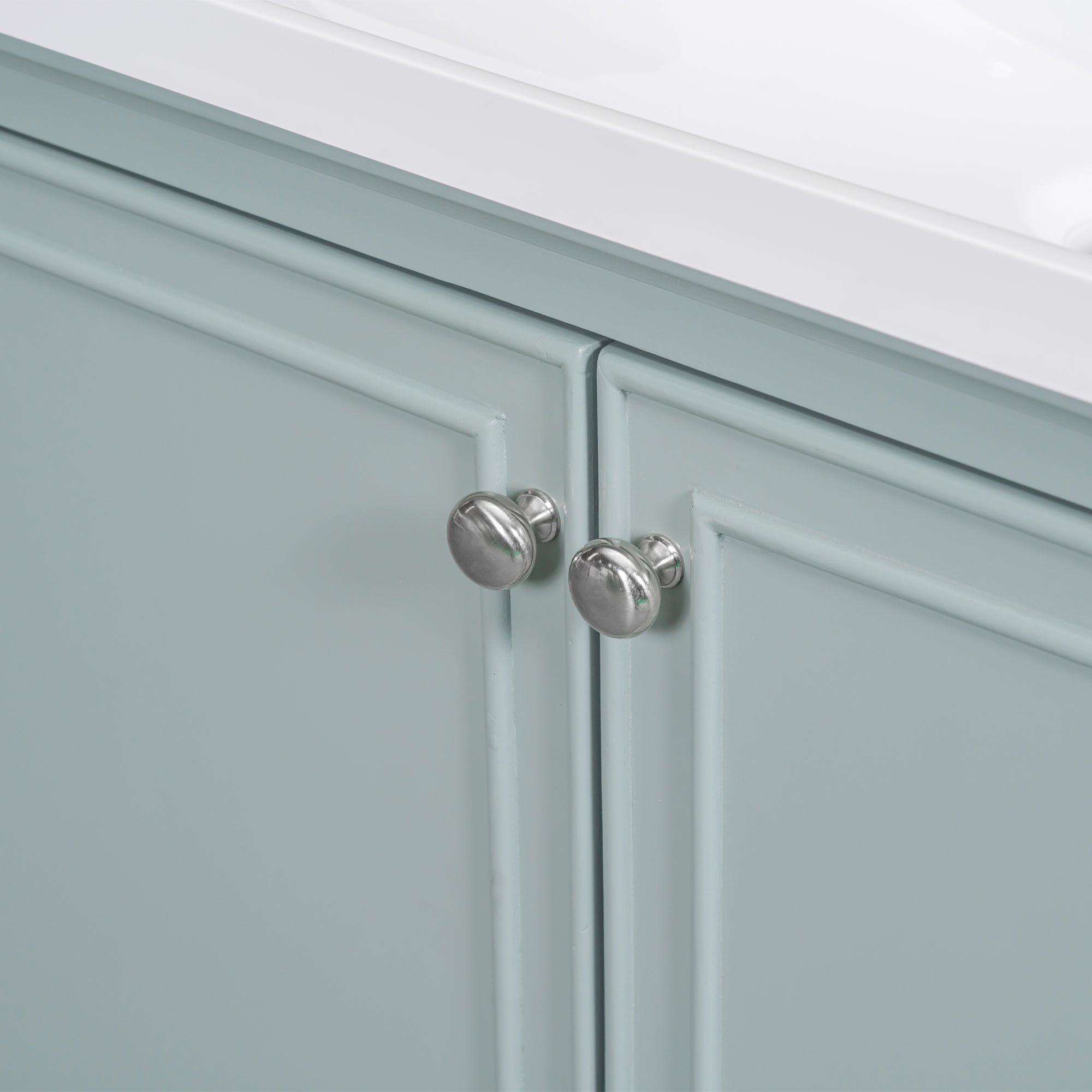 30" Bathroom Vanity With Sink Combo, Multi Functional Bathroom Cabinet With Doors And Drawer, Solid Frame And Mdf Board, Green Old Sku:Sy999606Aac Green Solid Wood Mdf