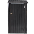 Outdoor Storage Shed, 3 X 3 Ft Metal Steel Garden Shed With Single Lockable Door, Small Shed Outdoor Steel Utility Tool Shed For Backyard Patio Garden Lawn Dark Gray Steel