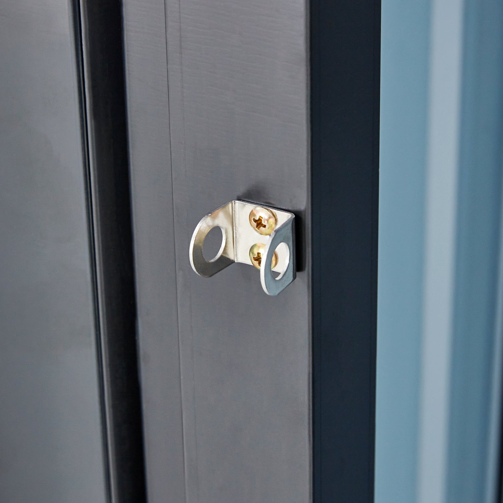 Firewood Storage Shed, Outdoor Firewood Rack, Outdoor Storage Shed With Log Holder, Firewood Shelter For Patio, Anthracite Galvanized Steel Dark Gray Steel