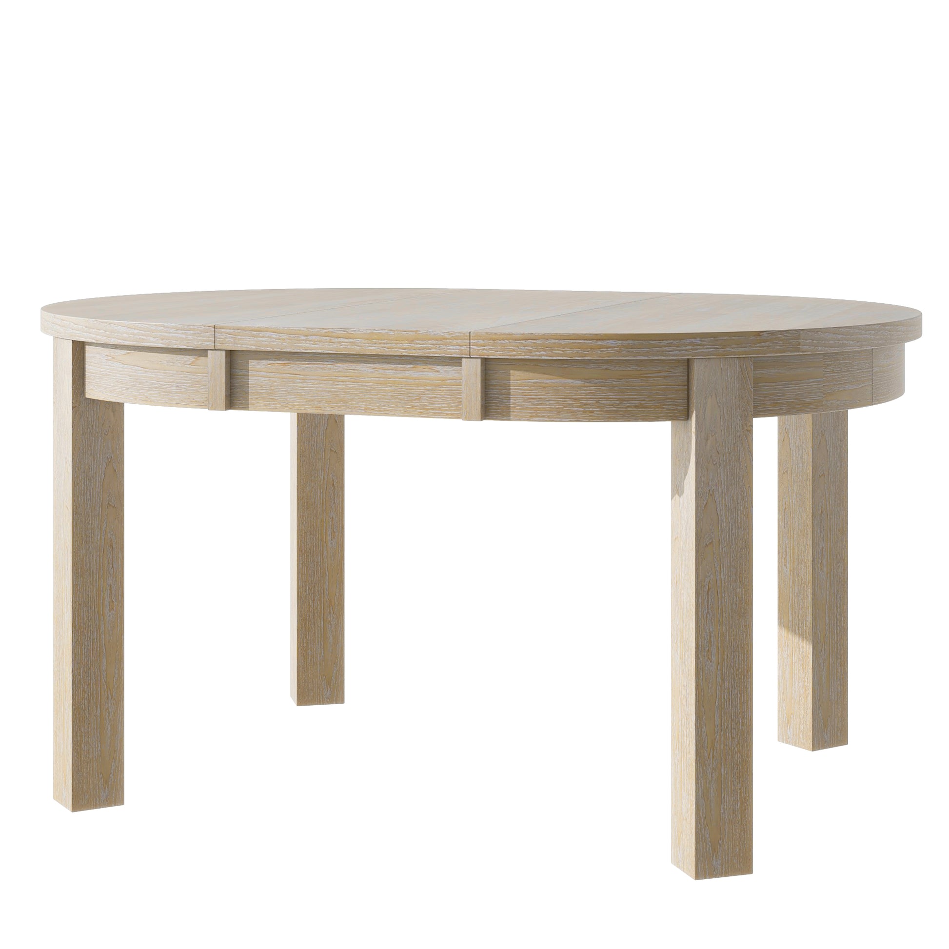 Farmhouse 5 Piece Extendable Round Dining Table Set With Storage Drawers And 4 Dining Chairs,16" Removable Leaf, Natural Wood Dining Room Extendable Rubberwood Round Dining Table With Chair Wood Wood Natural Ladder Back Seats 4 42 Inches Removable Leaf