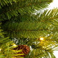 Pre Lit Xmas Tree Artificial Christmas 4 Piece Set,Garland, Wreath And Set Of 2 3Ft Entrance Trees X Mas With Led Lights, Christmas Tree Green Pvc