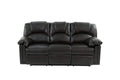 Motion Sofa 1Pc Couch Living Room Furniture Brown Bonded Leather Brown Faux Leather Metal Primary Living Space Cushion Back Contemporary Pillow Top Arms Bonded Leather