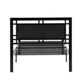 Twin Size Metal Bed Sturdy System Metal Bed Frame ,Modern Style And Comfort To Any Bedroom ,Black Black Metal