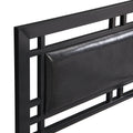 Twin Size Metal Bed Sturdy System Metal Bed Frame ,Modern Style And Comfort To Any Bedroom ,Black Black Metal