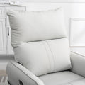 Rocking Recliner Chair,360 Degree Swivel Nursery Rocking Chair,Glider Chair,Modern Small Rocking Swivel Recliner Chair For Bedroom,Living Room Chair Home Theater Seat,Side Pocket Light Gray Solid Light Brown Primary Living Space Push Button Rubberwood