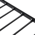 Twin Size Metal Bed Sturdy System Metal Bed Frame ,Modern Style And Comfort To Any Bedroom ,Black Black Metal