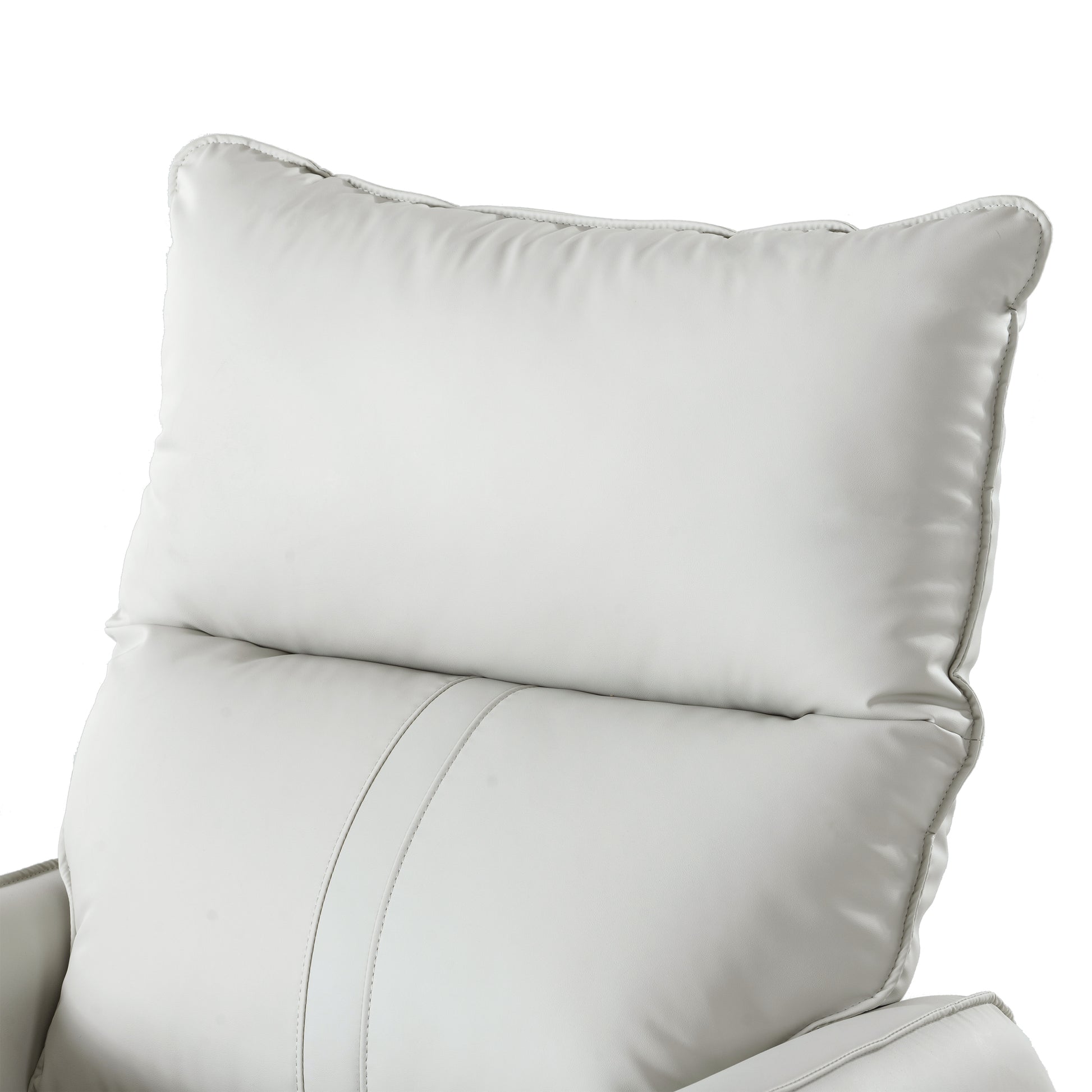 Rocking Recliner Chair,360 Degree Swivel Nursery Rocking Chair,Glider Chair,Modern Small Rocking Swivel Recliner Chair For Bedroom,Living Room Chair Home Theater Seat,Side Pocket Light Gray Solid Light Brown Primary Living Space Push Button Rubberwood