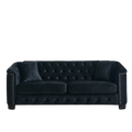3 Seater 2 Seater Combination Sofa.Velvet Black Black Foam Velvet 5 Seat