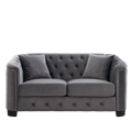 3 Seater 2 Seater Combination Sofa.Velvet Grey Grey Foam Velvet 5 Seat