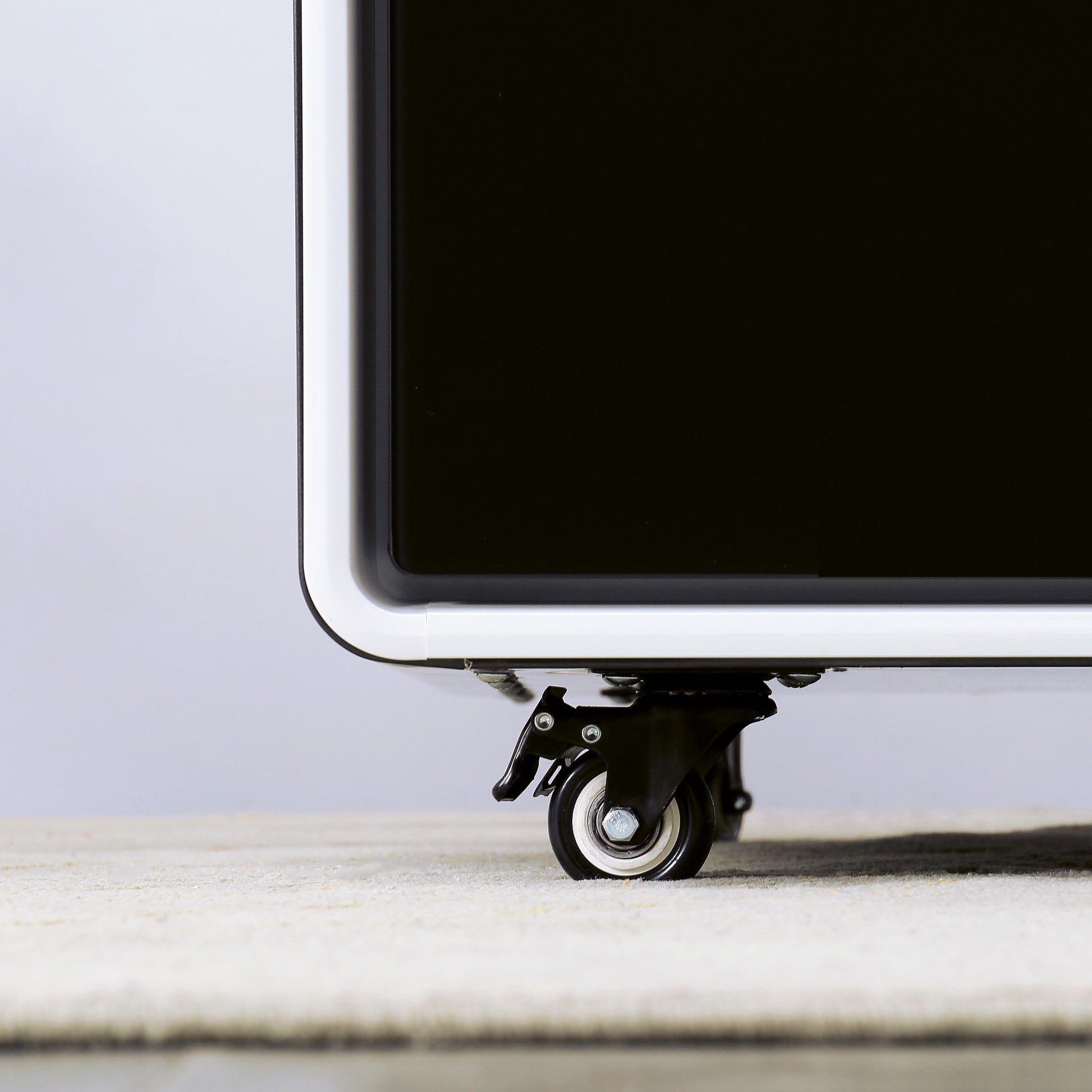 Smart Table Fridge, Multifunctional Coffee Table, Tempered Glass Table Top And Back Storage Black Tempered Glass