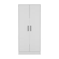 Midval 2 Piece Bedroom Set, Armoire Dresser, White Queen White White 2 Piece Set Bedroom Dresser Included Engineered Wood