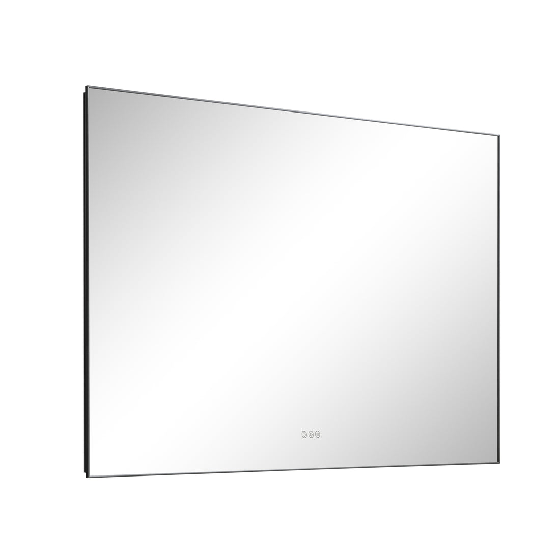 60 X 36Inch Led Mirror Bathroom Vanity Mirror With Back Light, Wall Mount Anti Fog Memory Large Adjustable Vanity Mirror Gunmetal Aluminium