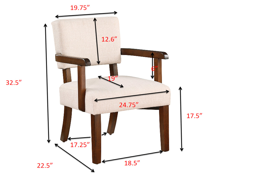 Fabric Accent Chair Set Of 2 With Round Wood Table, Decorative Slipper Chair Brown Espresso Primary Living Space Contemporary,Mid Century Modern,Modern Rubberwood Foam Rubber Wood