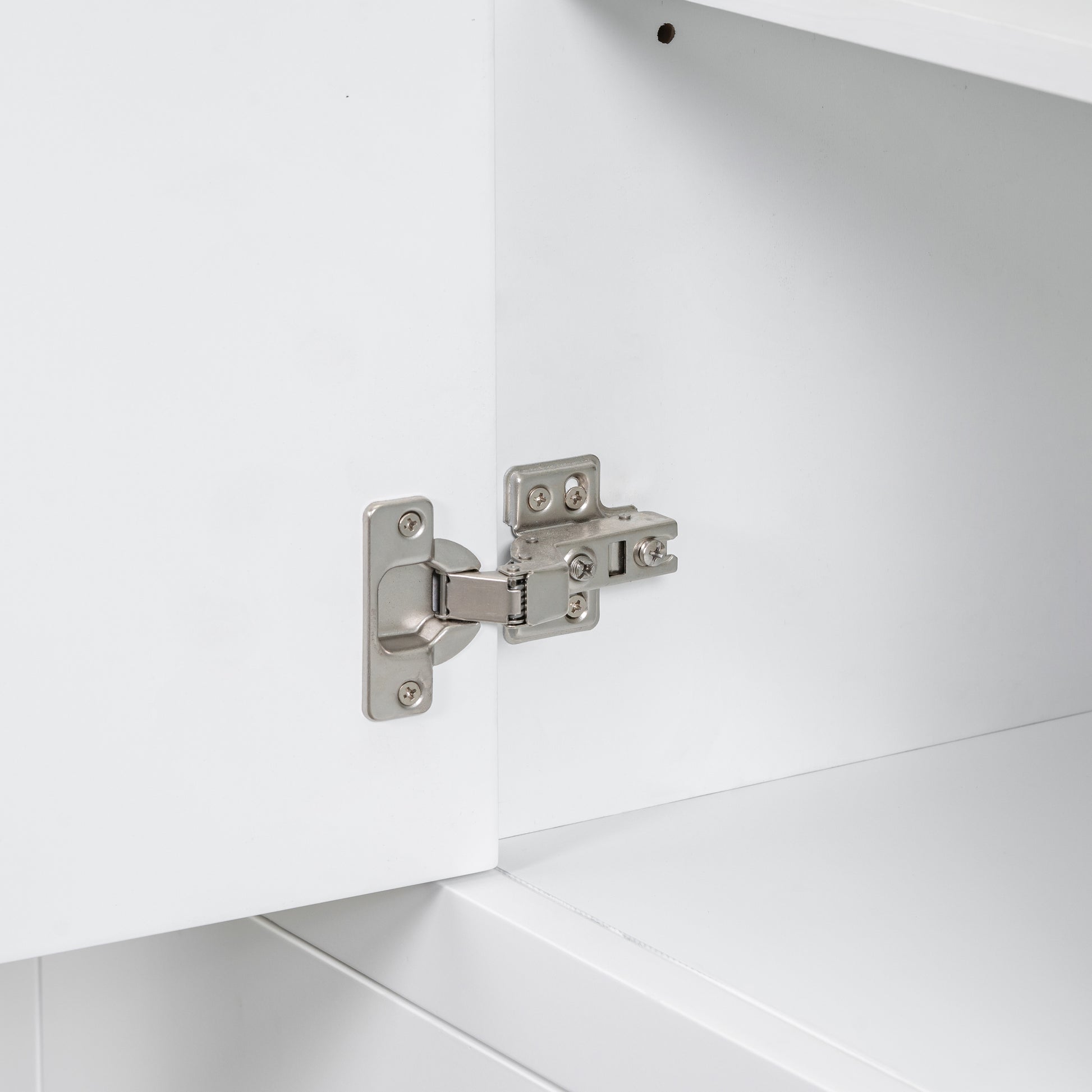 36" Bathroom Vanity With Sink Combo, Six Drawers, Multi Functional Drawer Divider, Adjustable Shelf, White Old Sku:Sy999808Aak White Solid Wood Mdf