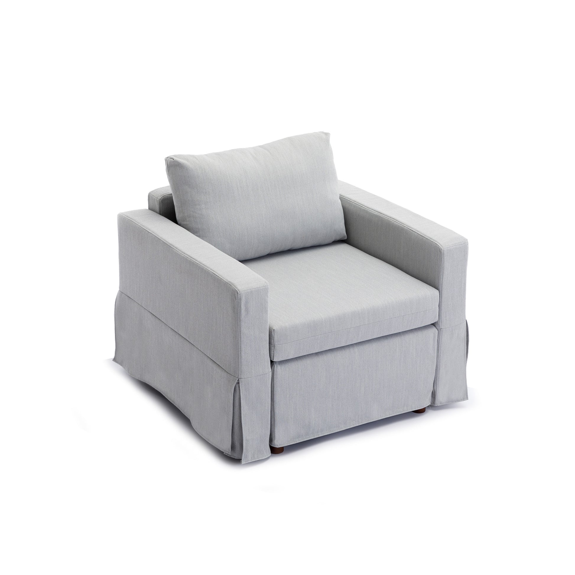 3 Seat Module Sectional Sofa Couch With 1 Ottoman,Seat Cushion And Back Cushion Removable And Washable,Light Grey Light Grey Wood Primary Living Space Soft Modern Rubberwood Foam Linen 3 Seat