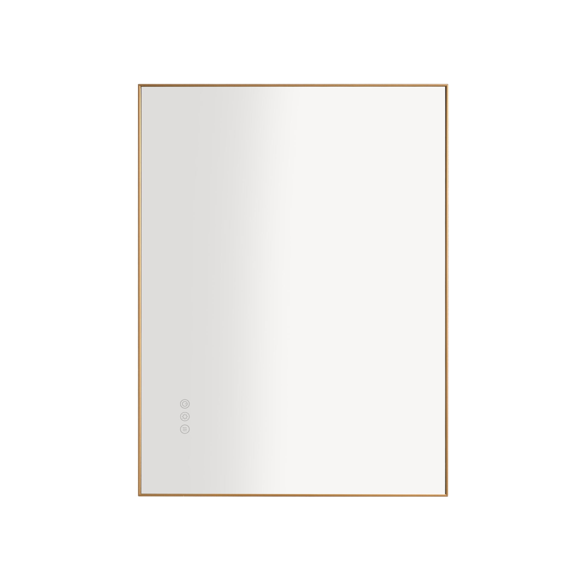 32 X 24 Inch Led Mirror Bathroom Vanity Mirror With Back Light, Wall Mount Anti Fog Memory Large Adjustable Vanity Mirror Gold Aluminium