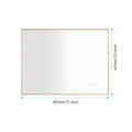 32 X 24 Inch Led Mirror Bathroom Vanity Mirror With Back Light, Wall Mount Anti Fog Memory Large Adjustable Vanity Mirror Gold Aluminium