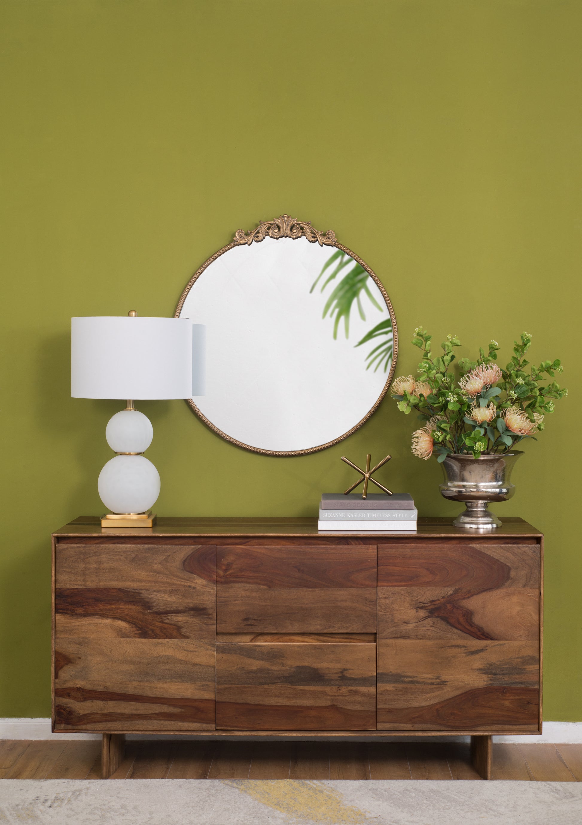 30" X 32" Round Gold Mirror, Wall Mounted Mirror With Metal Frame For Bathroom Living Room Gold Mdf Glass