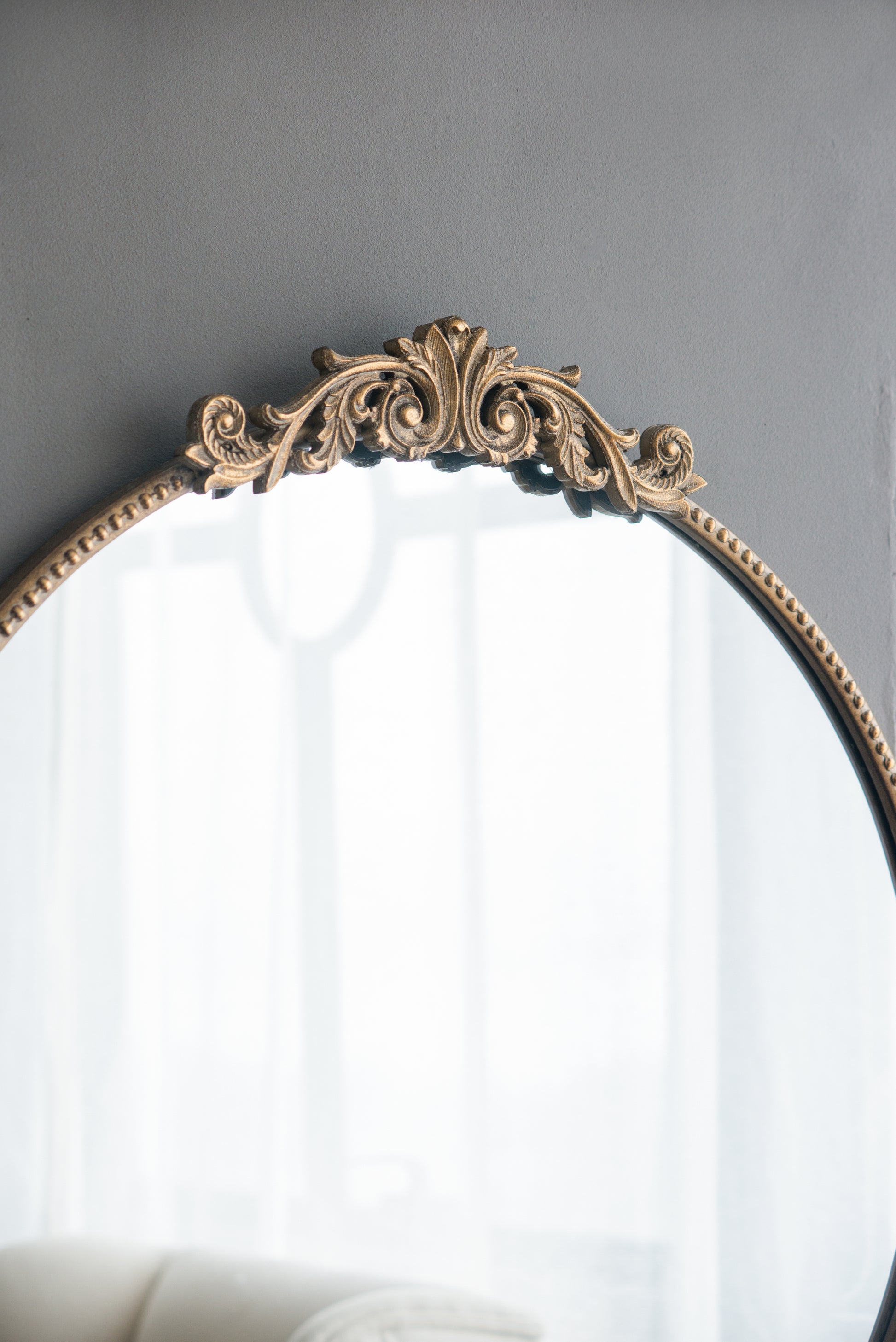 30" X 32" Round Gold Mirror, Wall Mounted Mirror With Metal Frame For Bathroom Living Room Gold Mdf Glass