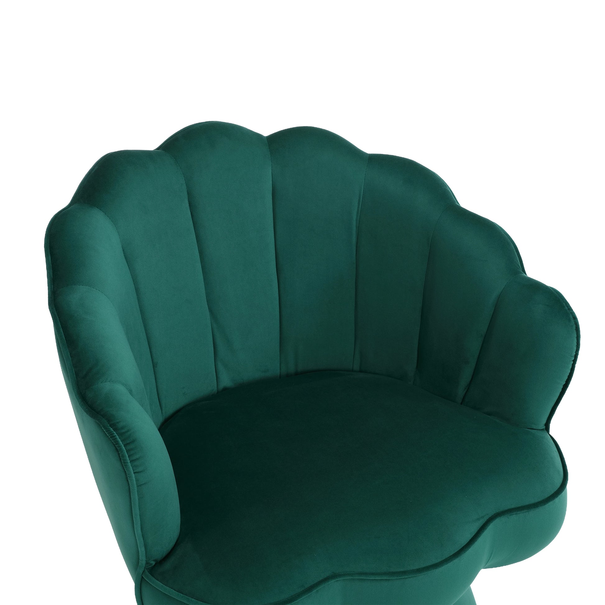 Coolmore Swivel Barrel Chair, Comfy Round Accent Sofa Chair For Living Room, 360 Degree Swivel Barrel Club Chair, Leisure Arm Chair For Nursery, Hotel, Bedroom, Office, Lounge Emerald Velvet
