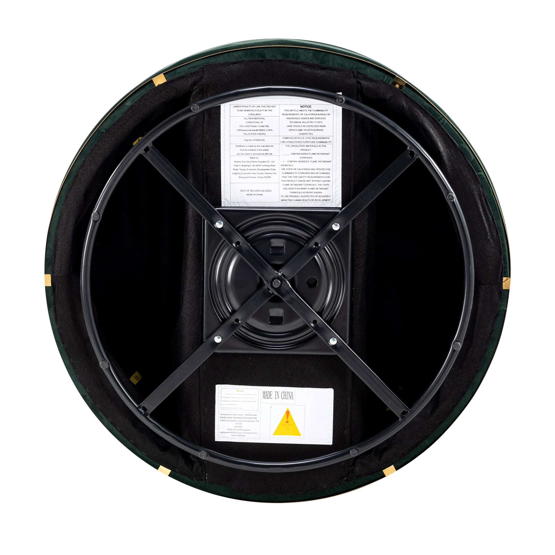 360 Degree Swivel Accent Chair Velvet Modern Upholstered Barrel Chair Over Sized Soft Chair With Seat Cushion For Living Room, Bedroom, Office, Apartment, Green Green Foam Velvet