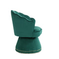 Coolmore Swivel Barrel Chair, Comfy Round Accent Sofa Chair For Living Room, 360 Degree Swivel Barrel Club Chair, Leisure Arm Chair For Nursery, Hotel, Bedroom, Office, Lounge Emerald Velvet