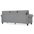 3 Seater Sofa. Grey Foam Fabric