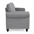 3 Seater Sofa. Grey Foam Fabric