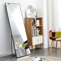 Clean And Beautiful Solid Wood Frame Full Length Mirror, Dressing Mirror, Bedroom Porch, Decorative Mirror, Clothing Store, Floor Standing Large Mirror, Wall Mounted. 65 