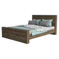 Monroe Rectangle Full Bed Frame Dark Brown Full Dark Brown Particle Board