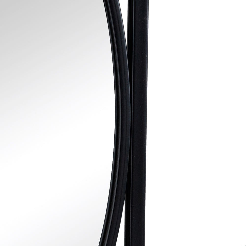 32 Rectangular Wall Mirrors With Black Frame, Home Decor For Living Room Bedroom Entryway Black Iron