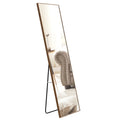 Clean And Beautiful Solid Wood Frame Full Length Mirror, Dressing Mirror, Bedroom Porch, Decorative Mirror, Clothing Store, Floor Standing Large Mirror, Wall Mounted. 65 