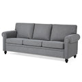 3 Seater Sofa. Grey Foam Fabric