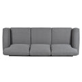 3 Seater Sofa. Grey Foam Fabric