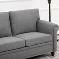 3 Seater Sofa. Grey Foam Fabric