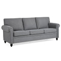 3 Seater Sofa. Grey Foam Fabric