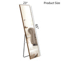 Clean And Beautiful Solid Wood Frame Full Length Mirror, Dressing Mirror, Bedroom Porch, Decorative Mirror, Clothing Store, Floor Standing Large Mirror, Wall Mounted. 65 
