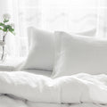 King Size Pillow Cases Set Of 2, Soft White Pillow Cases Set Of 2, Pillow Cases King, Premium Soft Linen Pillow Case With Envelope Enclosure 20