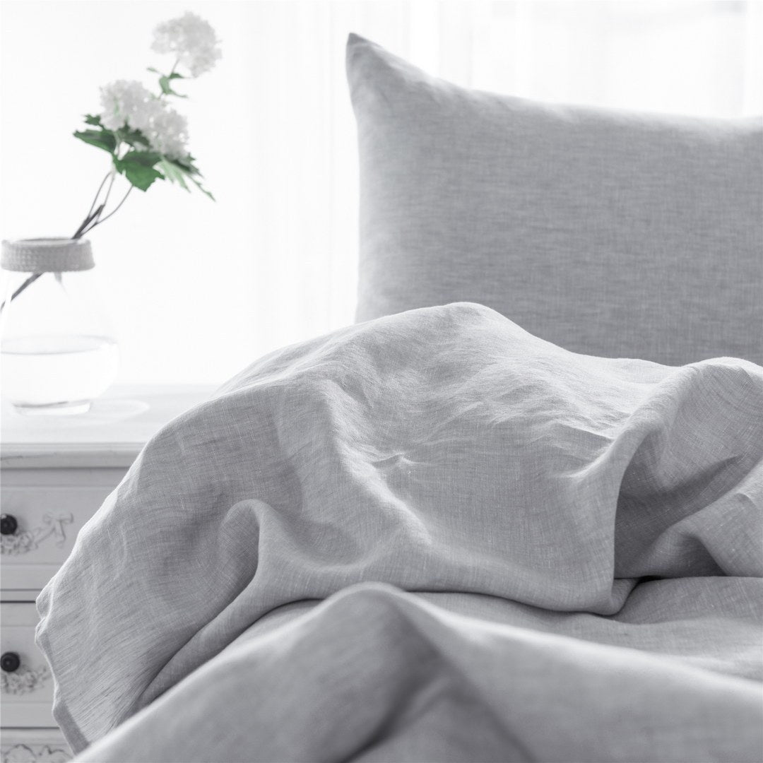 King Size Pillow Cases Set Of 2, King Pillow Cases Set Of 2, Pillow Cases King, Premium Soft Linen Pillow Case With Envelope Enclosure 20"X36", Cloud White Linen Linen